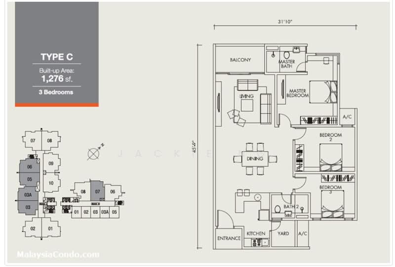 Servis Apartment untuk Dijual di You Residences @ You City - Jackie Ng - PropertyGuru.com.my