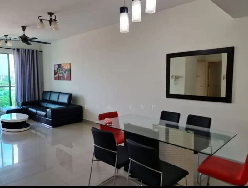 Servis Apartment untuk Disewa di Solaris Dutamas - Eva Yap - Living Room - PropertyGuru.com.my