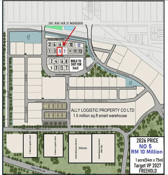 Tanah Perindustrian untuk Dijual di Setia Alam (Selangor) - Eugene Yap - PropertyGuru.com.my