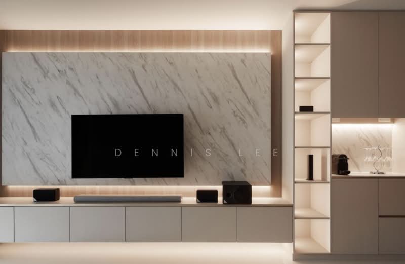 Service Residence for Sale at Twin Tower Residence - Dennis Lee - Living Room - PropertyGuru.com.my