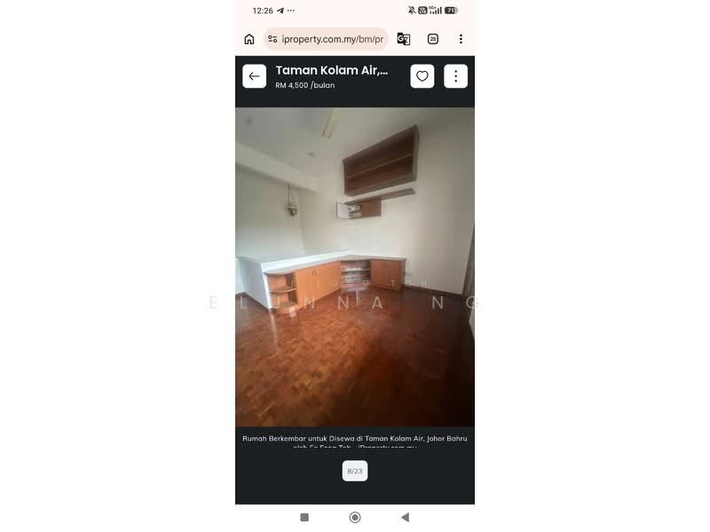Rumah Berkembar untuk Disewa di Taman Kolam Air (Johor Bahru) - Elunna Ng - PropertyGuru.com.my