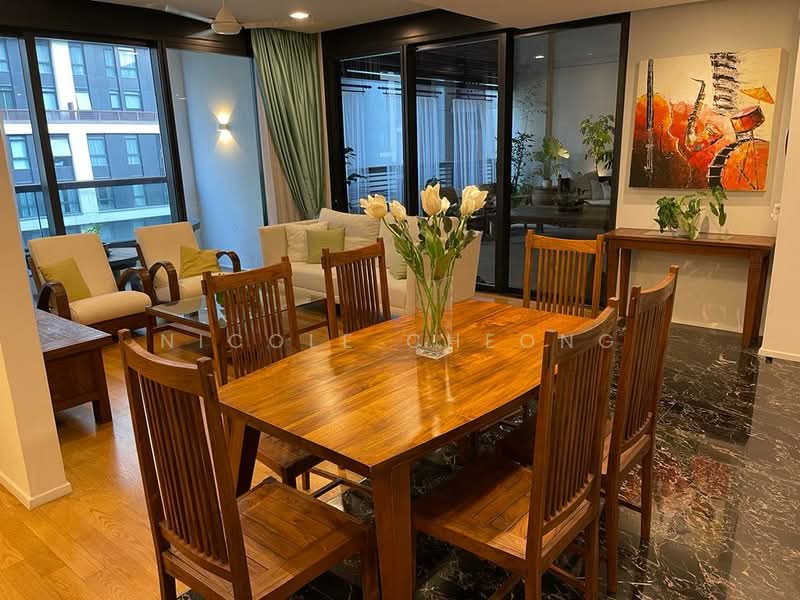 Servis Apartment untuk Dijual di Arcoris Residences - Nicole Cheong - Living Room - PropertyGuru.com.my