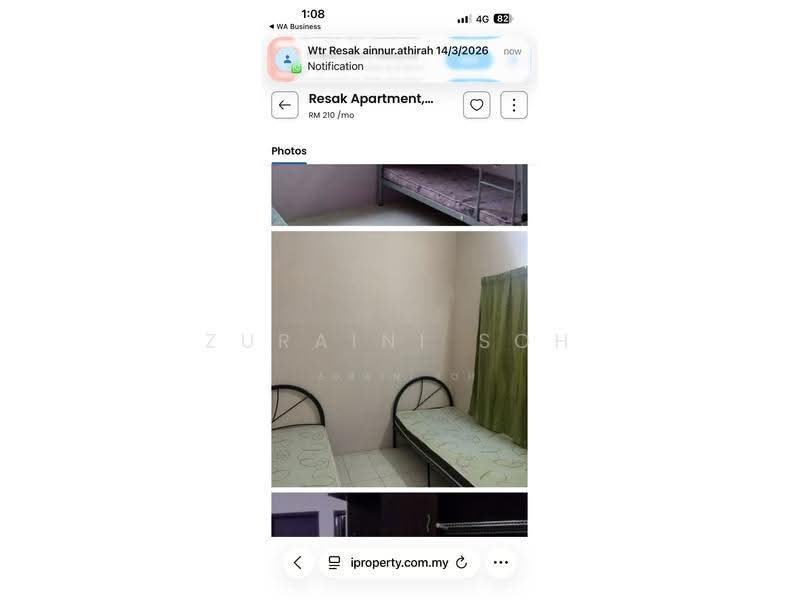 Pangsapuri untuk Disewa di Resak Apartment - Zuraini Soh - Bedroom - PropertyGuru.com.my