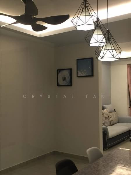 Service Residence for Sale at Nusa Perdana Serviced Apartment - Crystal Tan - Living Room - PropertyGuru.com.my