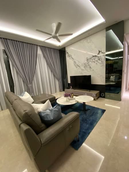 Servis Apartment untuk Disewa di The Astaka @ 1 Bukit Senyum - Wallace Ang - Living Room - PropertyGuru.com.my