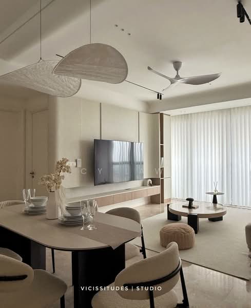 Kediaman Servis untuk Disewa di TRX Residences - CY Law - Living Room - PropertyGuru.com.my