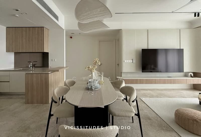 Kediaman Servis untuk Disewa di TRX Residences - CY Law - Living Room - PropertyGuru.com.my