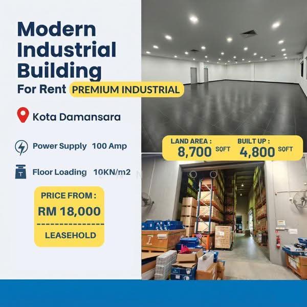 Semi-D Factory for Rent in Sunway Damansara (Kota Damansara) - JENN KOO - Interior - PropertyGuru.com.my