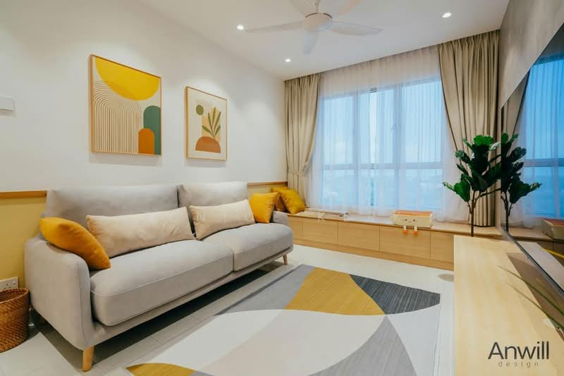 Kediaman Servis untuk Dijual di The Clio 2 Residences - Eunice Kerk - Living Room - PropertyGuru.com.my