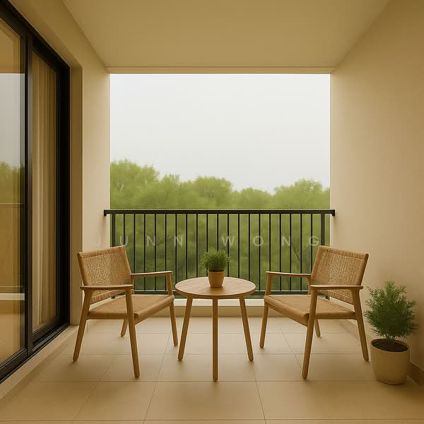 Servis Apartment untuk Disewa di Edelweiss @ Tropicana Gardens - Junn Wong - Balcony - PropertyGuru.com.my