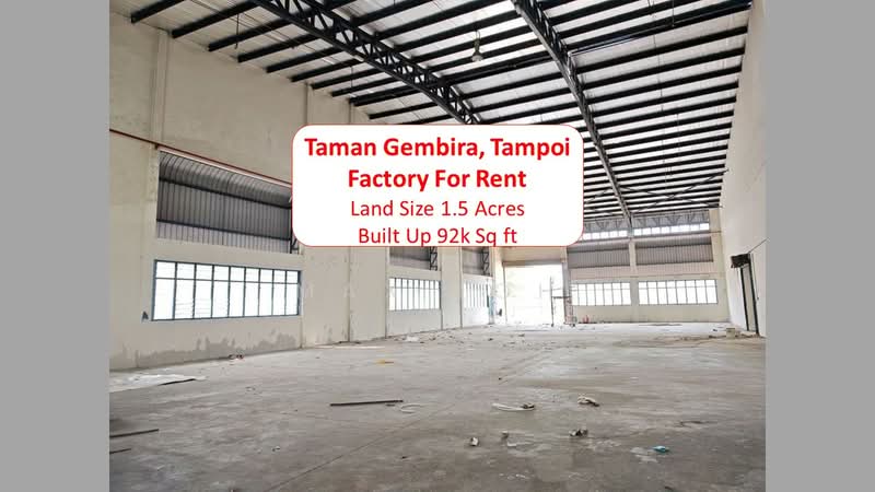 Kilang untuk Disewa di Taman Gembira (Tampoi) - Max Loh - Interior - PropertyGuru.com.my