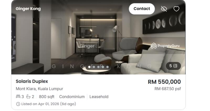 Servis Apartment untuk Dijual di Dawn KLCC - Ginger Kong - PropertyGuru.com.my