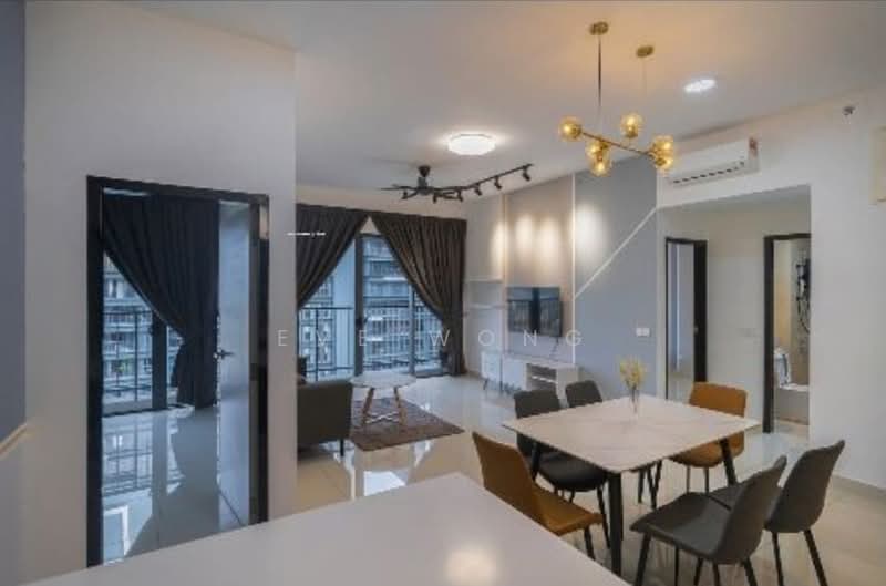 Servis Apartment untuk Disewa di Setia City Residences - Eve Wong - Living Room - PropertyGuru.com.my