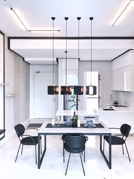 Servis Apartment untuk Disewa di Vogue Suites One - TS Teh - Dining Room - PropertyGuru.com.my