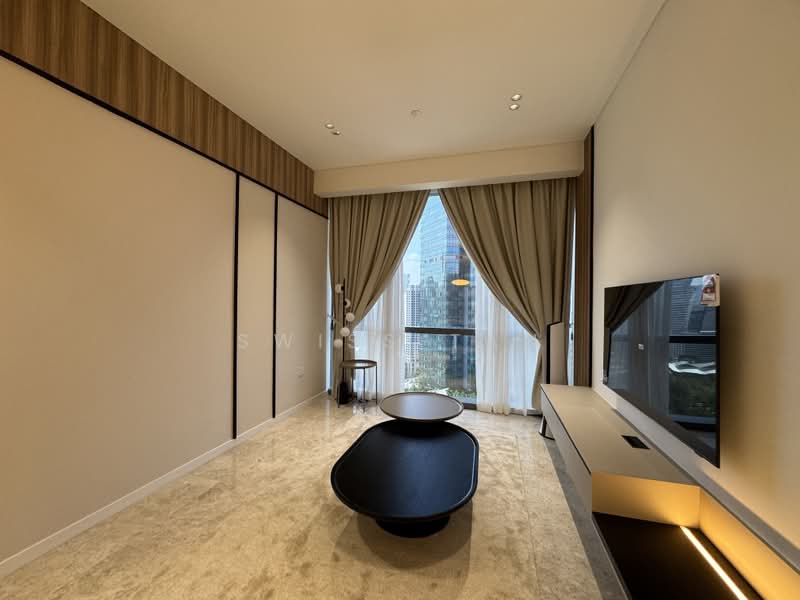 Service Residence for Rent at SO Sofitel Kuala Lumpur Residences - Swiss Tan - Living Room - PropertyGuru.com.my