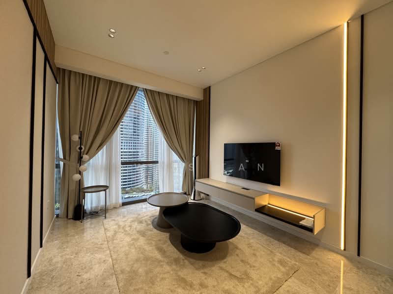 Service Residence for Rent at SO Sofitel Kuala Lumpur Residences - Swiss Tan - Living Room - PropertyGuru.com.my