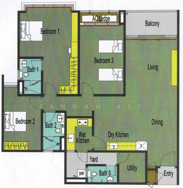 Kediaman Servis untuk Dijual di V Residence 3 @ Sunway Velocity - Jannah Ali - PropertyGuru.com.my