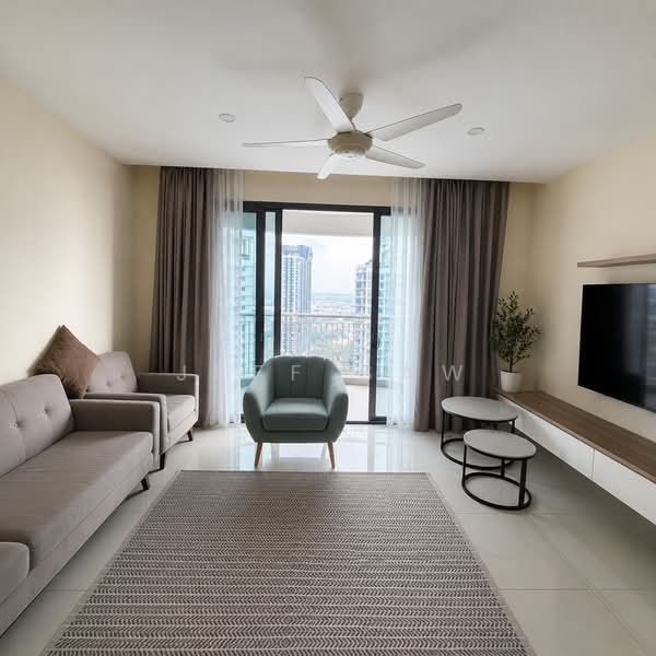 Condominium for Sale at Teega Residences - Jeff Saw - Living Room - PropertyGuru.com.my
