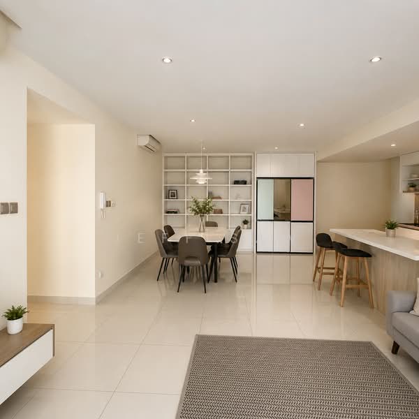 Condominium for Sale at Teega Residences - Jeff Saw - Living Room - PropertyGuru.com.my