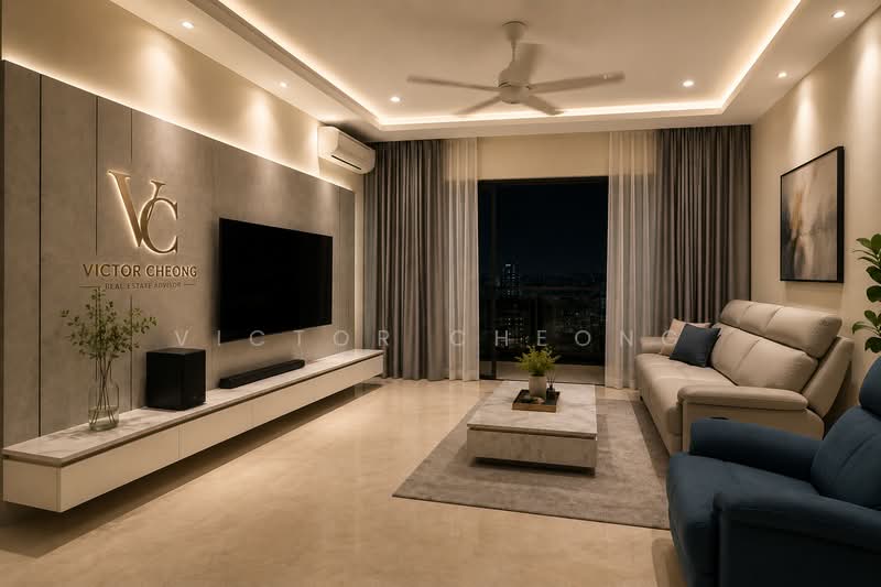 Condominium for Sale at Concerto North Kiara - Victor Cheong - Living Room - PropertyGuru.com.my
