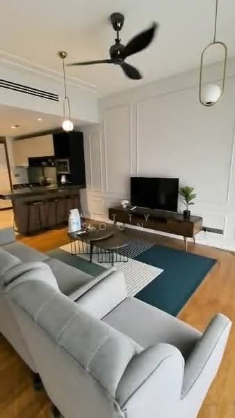 Service Residence for Sale at Anggun Residences - Katty Soon - Living Room - PropertyGuru.com.my