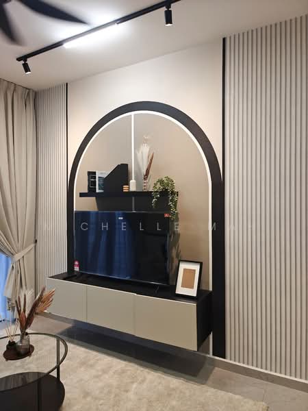 Kondominium untuk Disewa di Muze @ PICC - Michelle Mah - Living Room - PropertyGuru.com.my