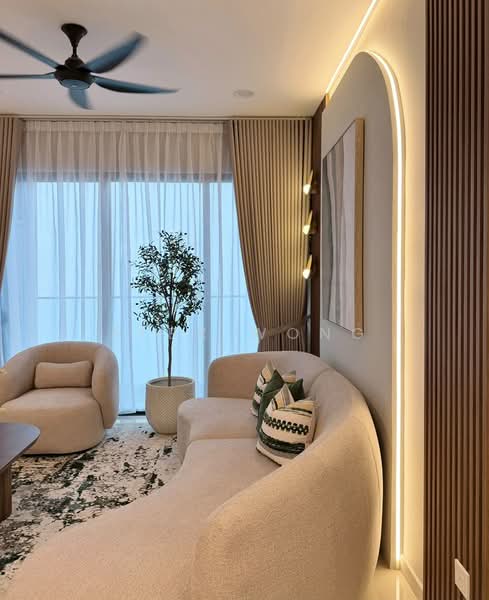 Kondominium untuk Disewa di Trinity Wellnessa - Alex Wong - Living Room - PropertyGuru.com.my