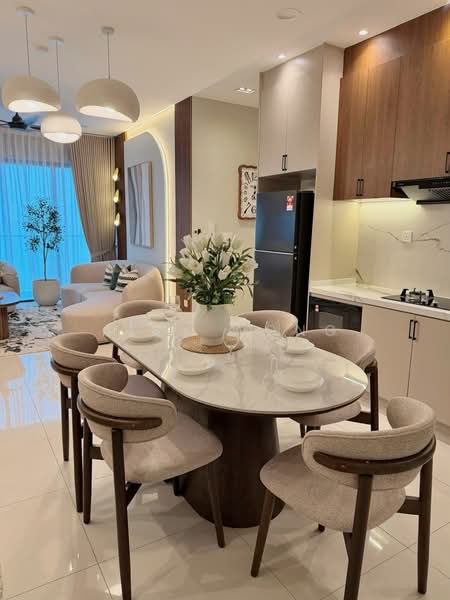 Kondominium untuk Disewa di Trinity Wellnessa - Alex Wong - Dining Room - PropertyGuru.com.my