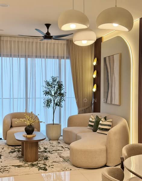 Kondominium untuk Disewa di Trinity Wellnessa - Alex Wong - Living Room - PropertyGuru.com.my