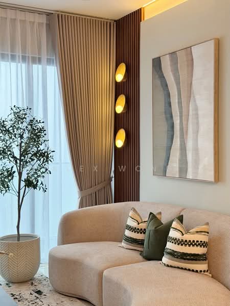 Kondominium untuk Disewa di Trinity Wellnessa - Alex Wong - Living Room - PropertyGuru.com.my