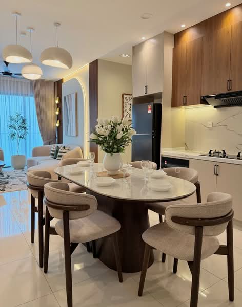 Kondominium untuk Disewa di Trinity Wellnessa - Alex Wong - Dining Room - PropertyGuru.com.my