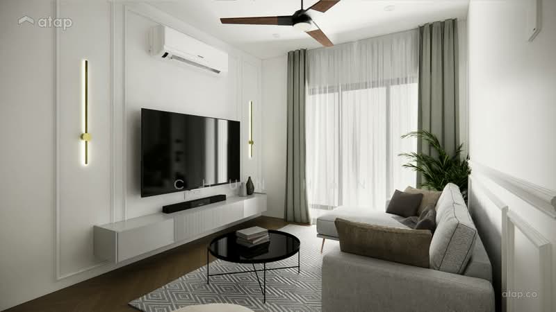 Servis Apartment untuk Disewa di Sunway Velocity TWO - Chun Han - Living Room - PropertyGuru.com.my