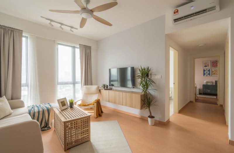Servis Apartment untuk Dijual di Skyluxe On The Park Bukit Jalil - Chia Cs - Living Room - PropertyGuru.com.my