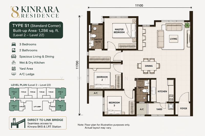 Service Residence for Rent at 8 Kinrara - Y M Phang - PropertyGuru.com.my