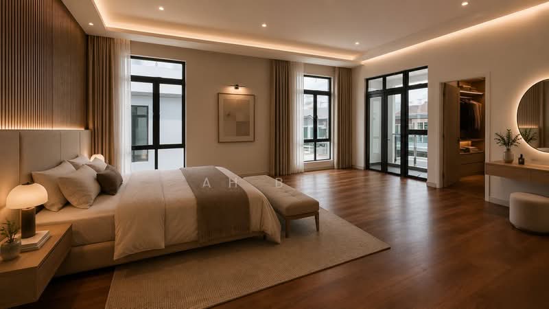 Rumah Berkembar untuk Dijual di Taman Impian Emas (Skudai) - Ah Bee - Master Bedroom - PropertyGuru.com.my