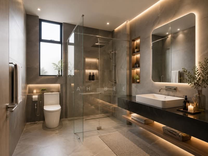 Rumah Berkembar untuk Dijual di Taman Impian Emas (Skudai) - Ah Bee - Bathroom - PropertyGuru.com.my