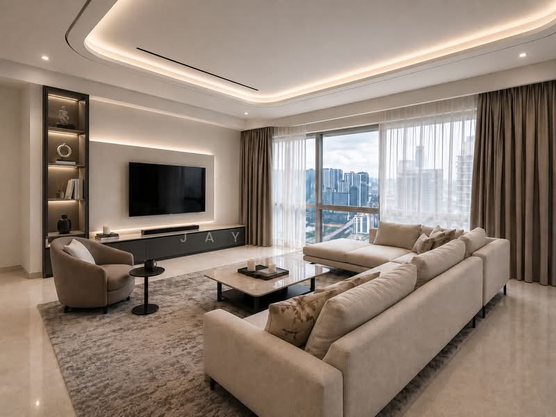 Kondominium untuk Dijual di Southpoint Residences - Jay Tian - Living Room - PropertyGuru.com.my