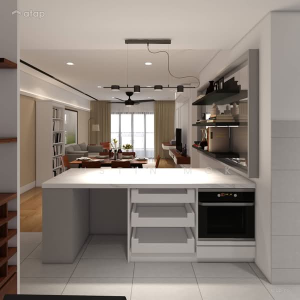 Servis Apartment untuk Dijual di Emerald 9 - Justin Mok - Living Room - PropertyGuru.com.my