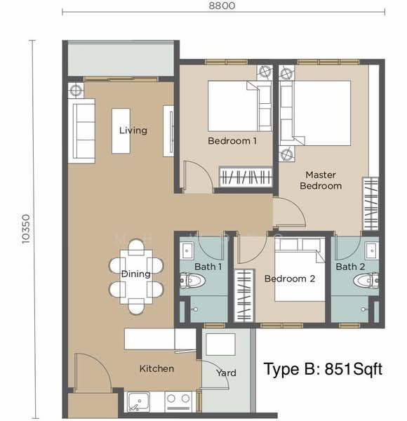 Kondominium untuk Dijual di RV2 Residence (Riverville Residences 2) - MH Wong - PropertyGuru.com.my