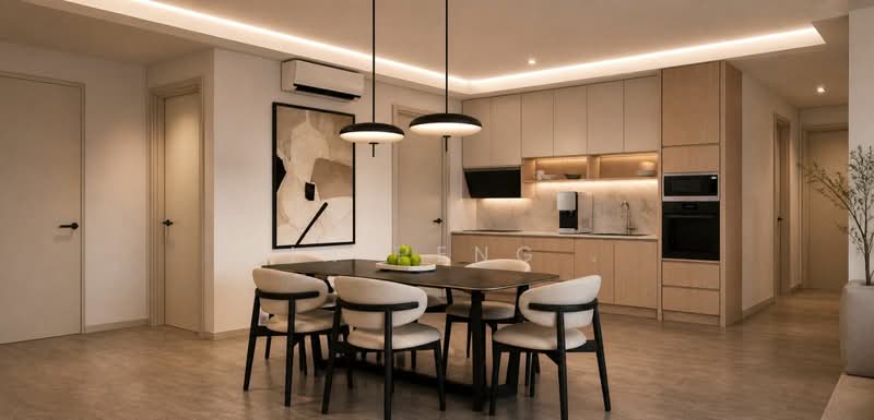 Servis Apartment untuk Disewa di Jendela Residences - Yin Peng . - Dining Room - PropertyGuru.com.my