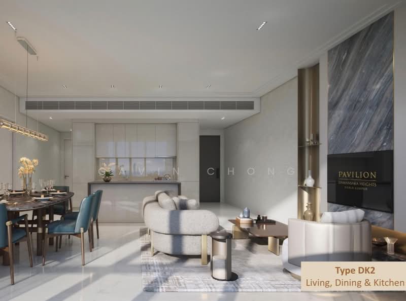 Servis Apartment untuk Dijual di Pavilion Damansara Heights - Gavin Chong - Living Room - PropertyGuru.com.my