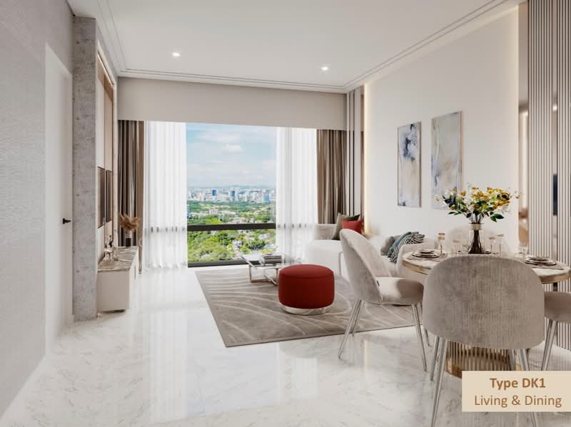 Servis Apartment untuk Dijual di Pavilion Damansara Heights - Gavin Chong - Living Room - PropertyGuru.com.my