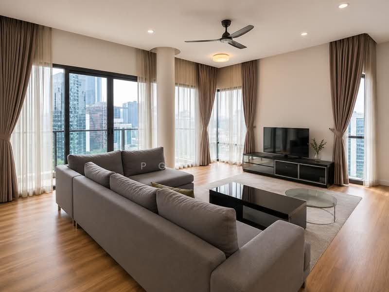 Service Residence for Rent at St Mary Residences - PG Han - Living Room - PropertyGuru.com.my