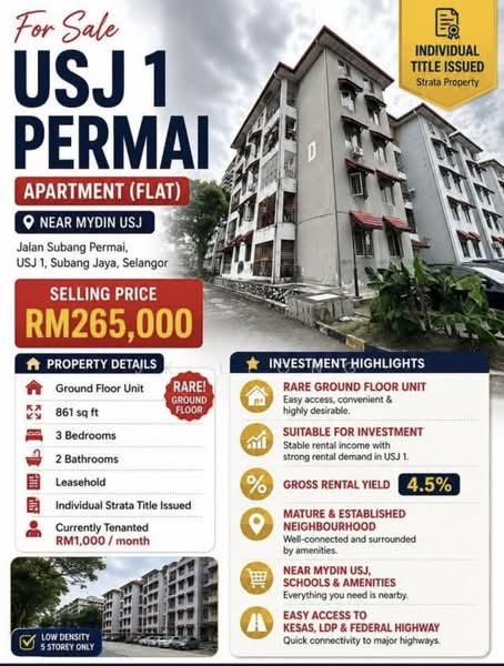 Apartment for Sale at USJ 1 - JK Leong - Exterior - PropertyGuru.com.my
