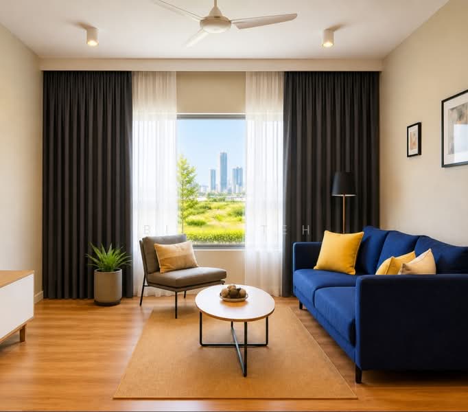 Service Residence for Sale at The Meg Serviced Residence - Billy Teh - Living Room - PropertyGuru.com.my