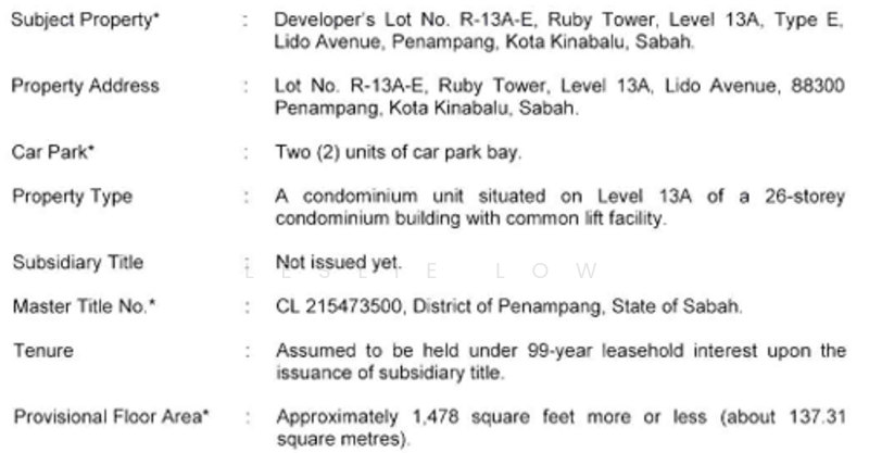 Kondominium untuk Dijual di Lido Avenue - Leslie Low - PropertyGuru.com.my