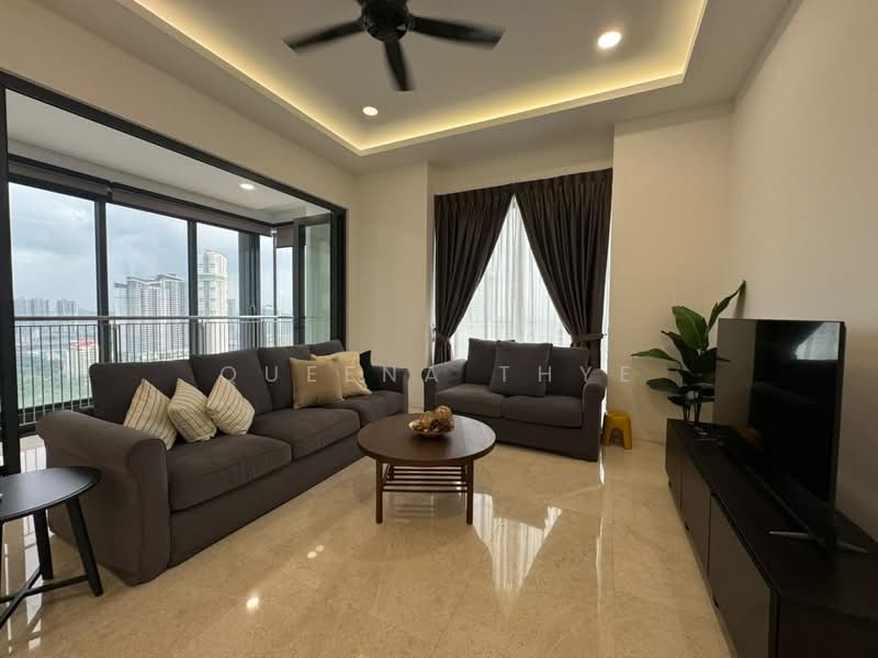 Kediaman Servis untuk Disewa di The Astaka @ 1 Bukit Senyum - Queena Thye - Living Room - PropertyGuru.com.my