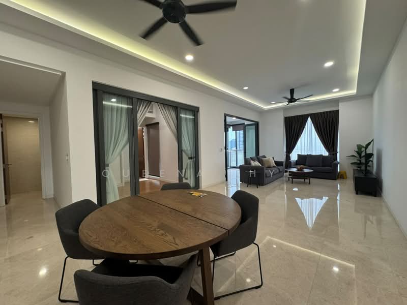 Kediaman Servis untuk Disewa di The Astaka @ 1 Bukit Senyum - Queena Thye - Living Room - PropertyGuru.com.my
