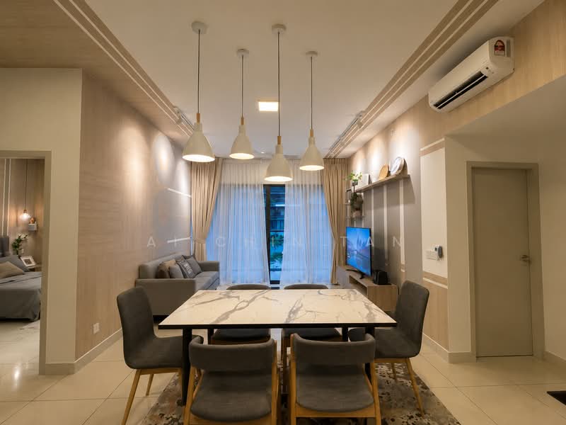 Servis Apartment untuk Disewa di Setia City Residences - Ai Chin Tan - Living Room - PropertyGuru.com.my