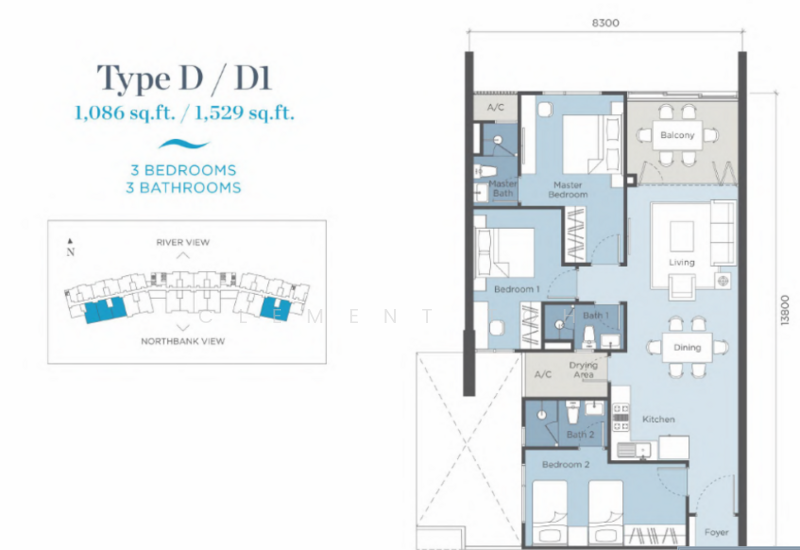 Service Residence for Rent at Renna Residence @ The NorthBank - Clement Toh - PropertyGuru.com.my